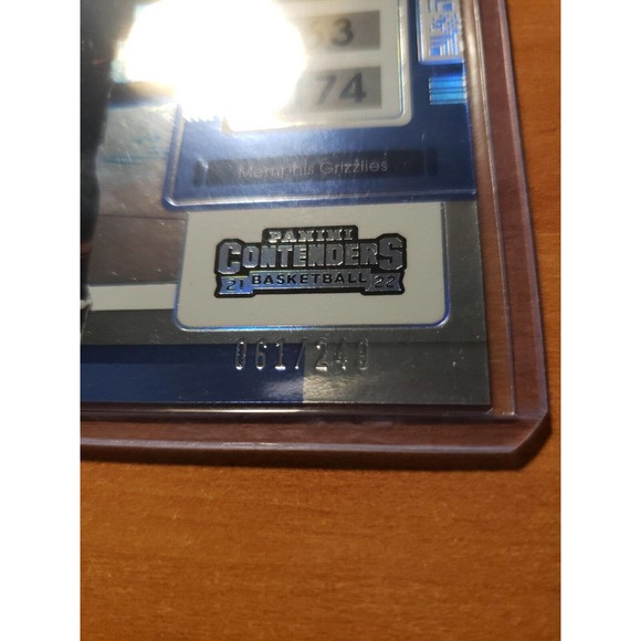 2021-2022 Panini Contenders Playoff Ticket Ja Morant #3 61/249 Memphis Grizzlies - Picture 2 of 3